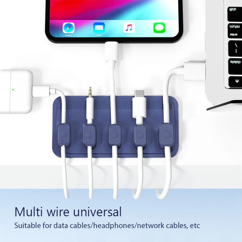 Magnetische kabelclips voor bureau en toetsenbord