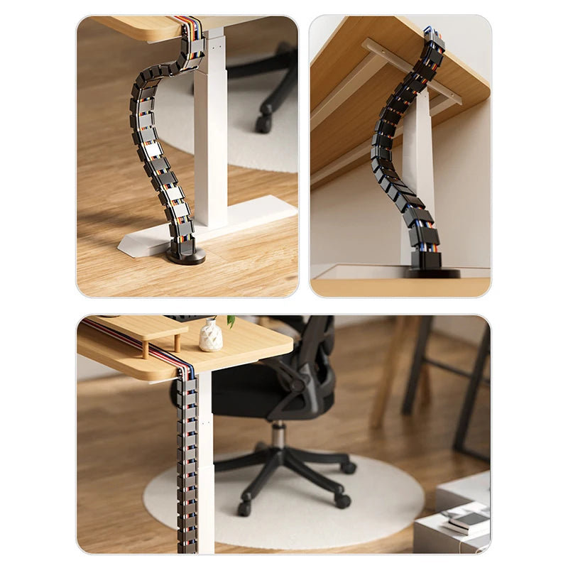 Flexibele kabelslang onder bureau, maat A1 tot A6