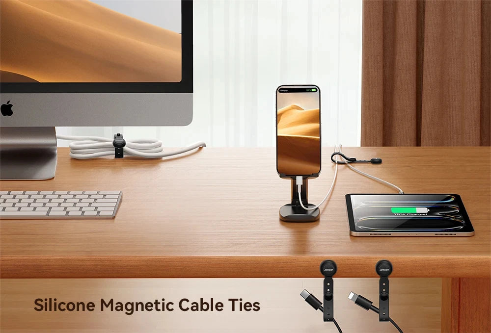 Magnetische kabelbinders 6 stuks, 11 cm