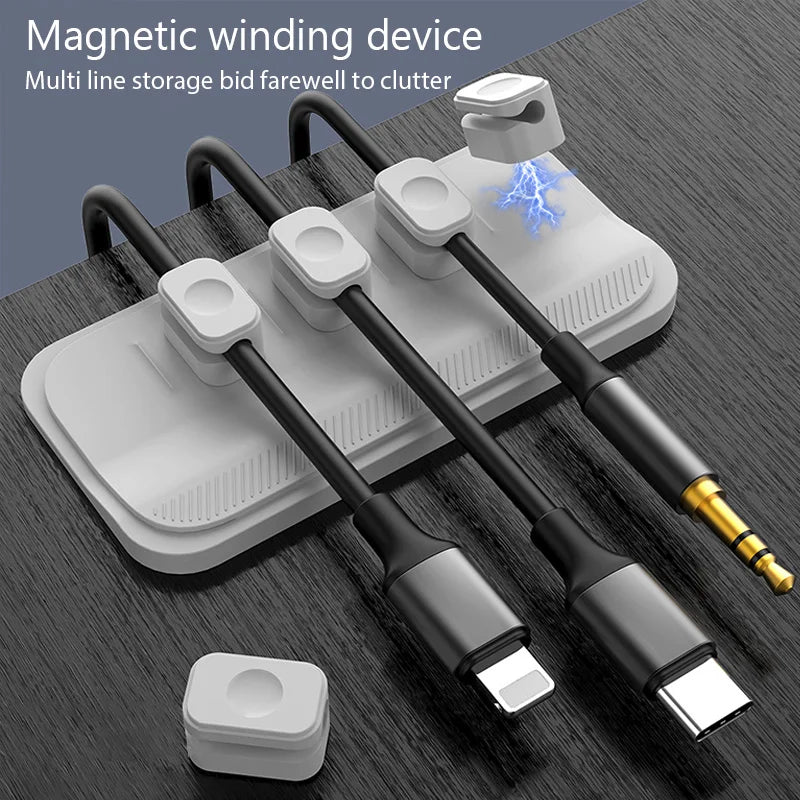 Magnetische kabelclips voor bureau en toetsenbord