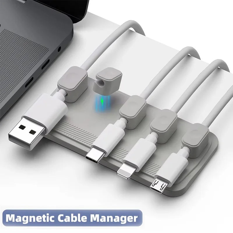 Magnetische kabelclips voor bureau en toetsenbord