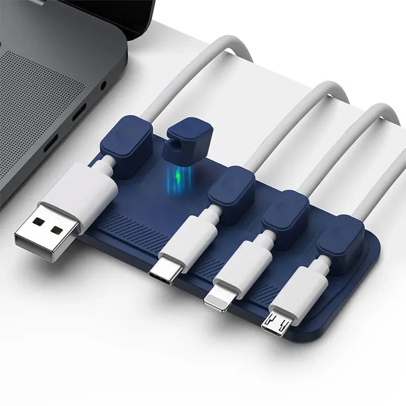 Magnetische kabelclips voor bureau en toetsenbord