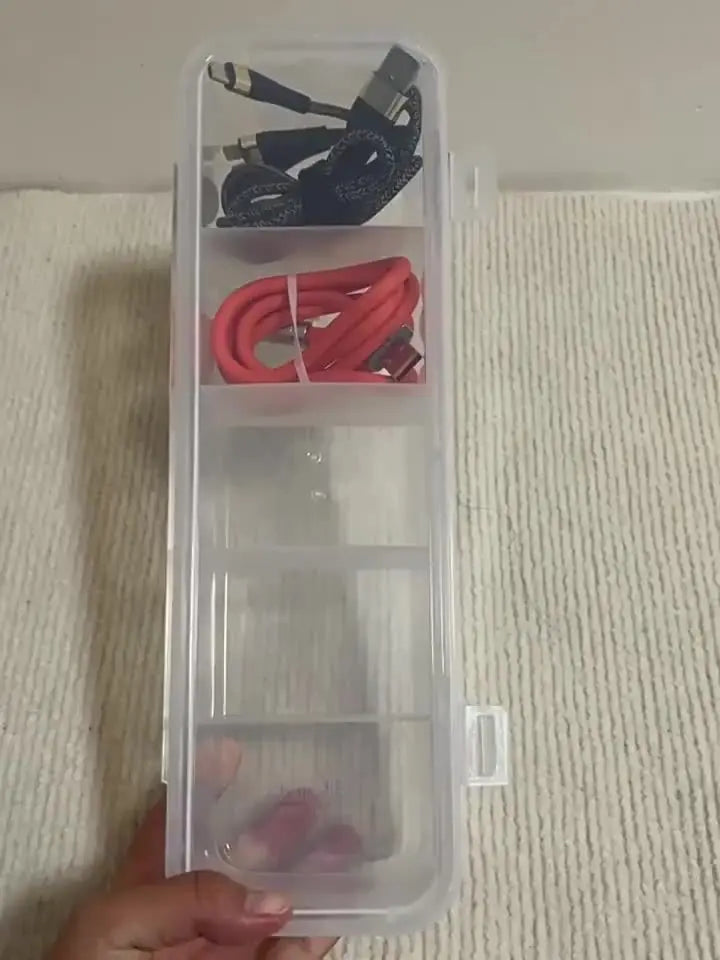 Kabelbox met 5 vakken en deksel