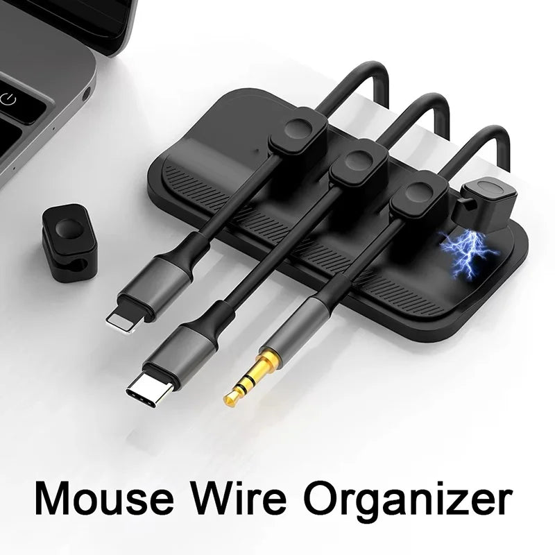 Magnetische kabelclips voor bureau en toetsenbord