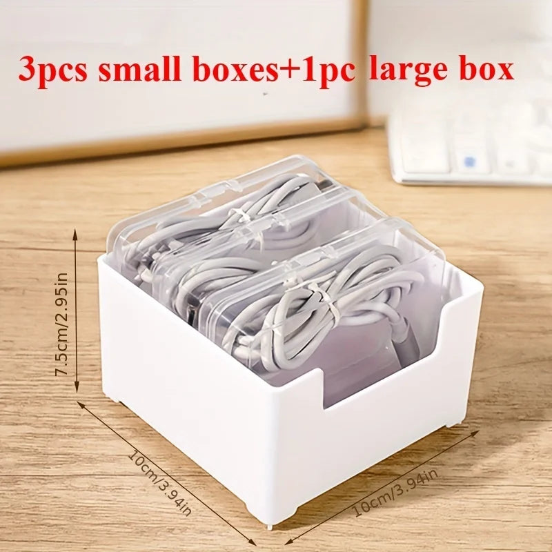 Kabelorganizer box voor bureau en lade