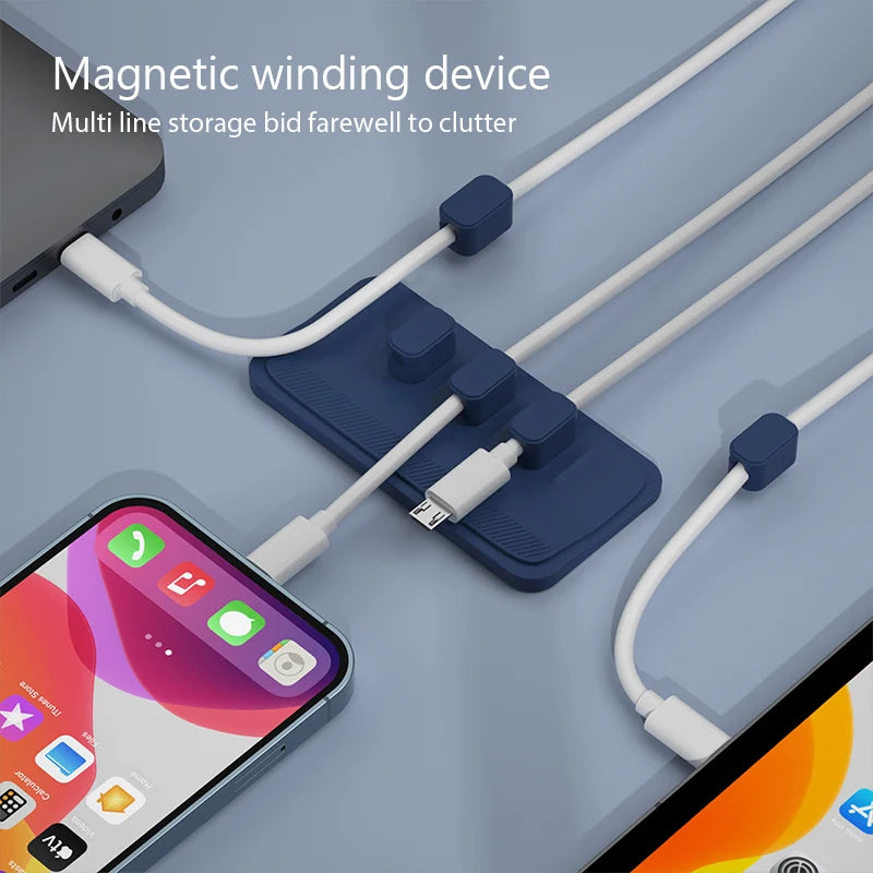 Magnetische kabelclips voor bureau en toetsenbord