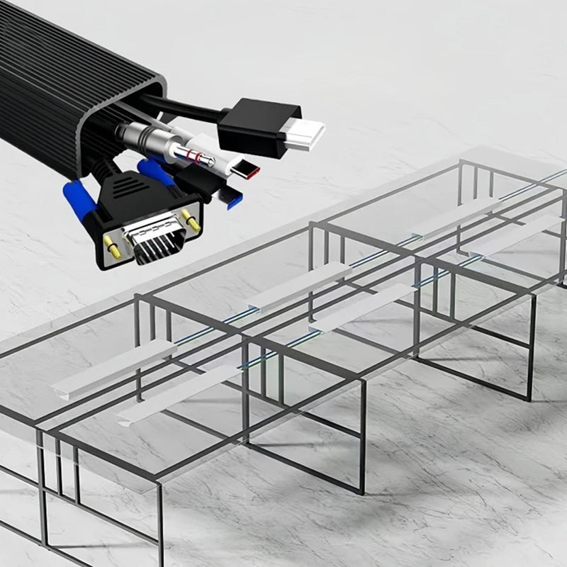 Bureau kabelgoot 40 cm zonder boren, 4 kleuren