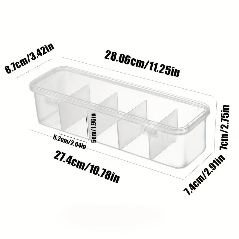 Kabelbox met 5 vakken en deksel