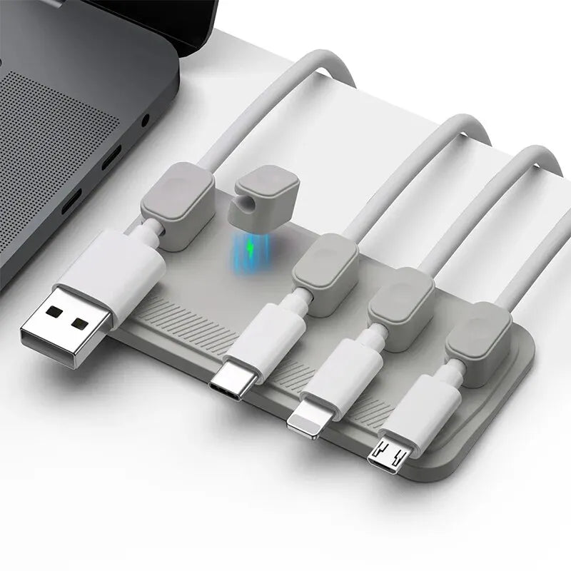 Magnetische kabelclips voor bureau en toetsenbord