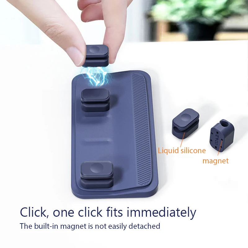 Magnetische kabelclips voor bureau en toetsenbord