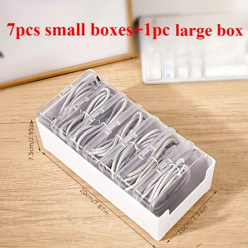 Kabelorganizer box voor bureau en lade