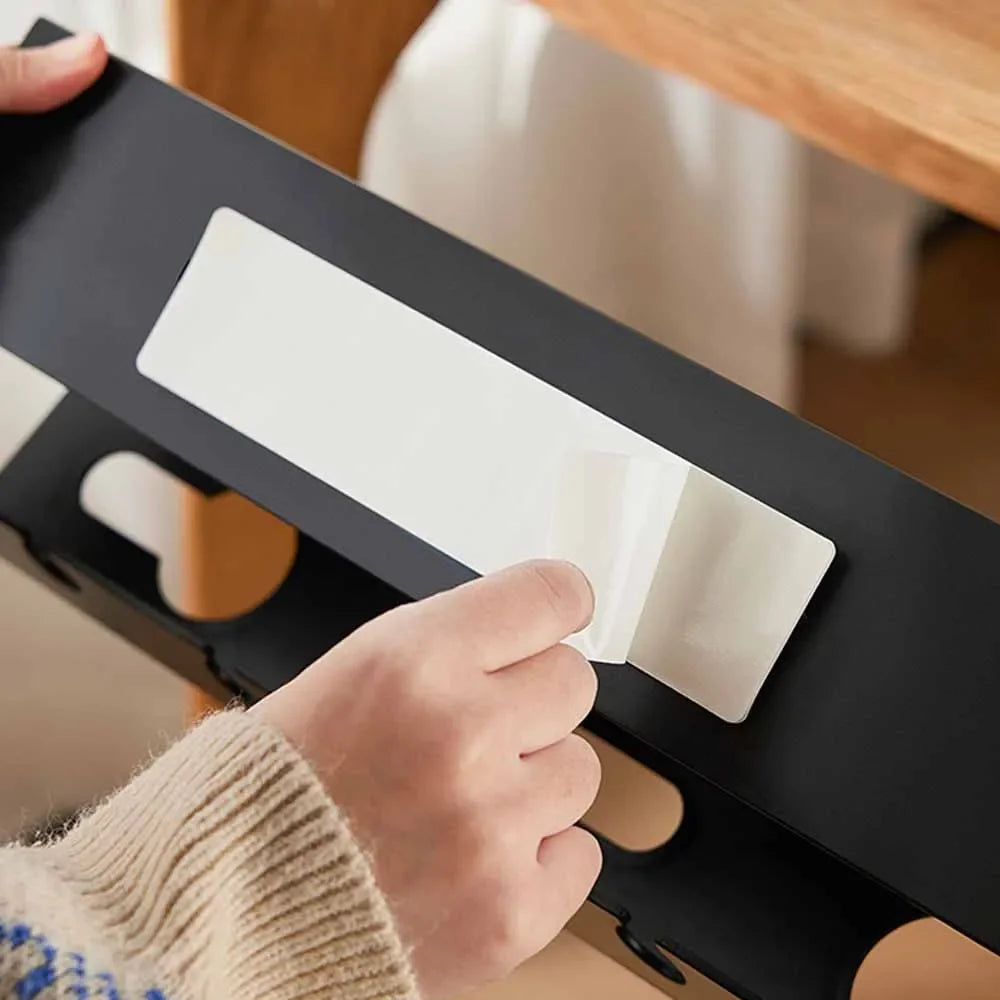Kabelgoot onder bureau met klem, wit of zwart