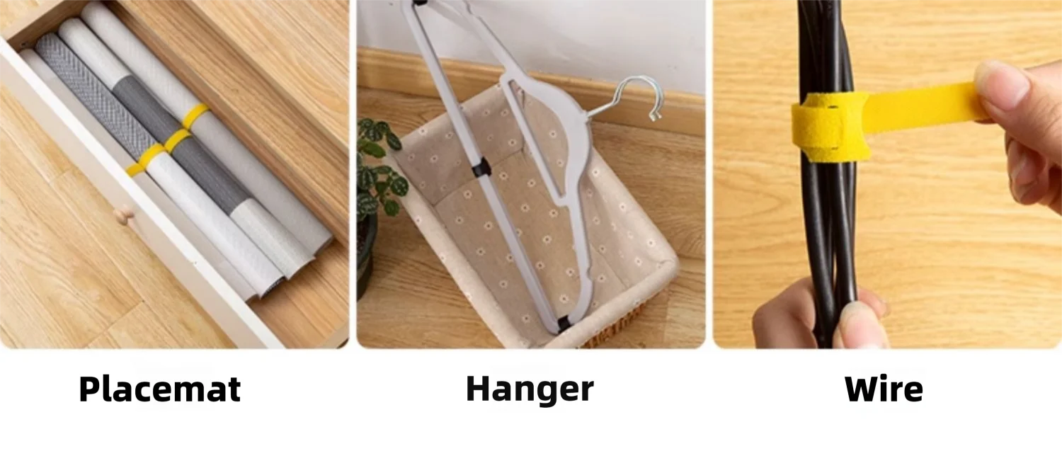 Herbruikbare kabelbinders van nylon klittenband
