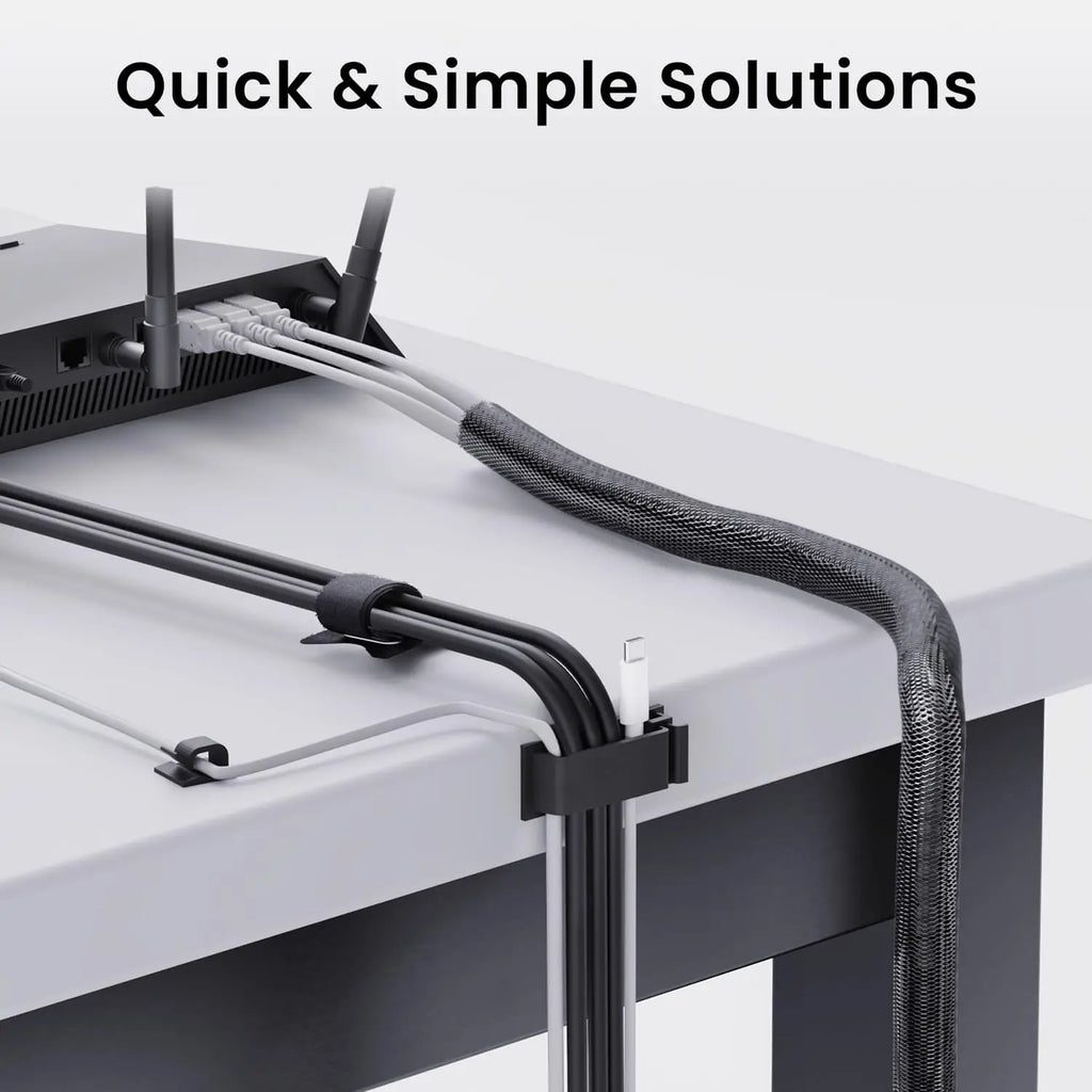 Kabelmanagement kit 32-delig met clips en sleeves