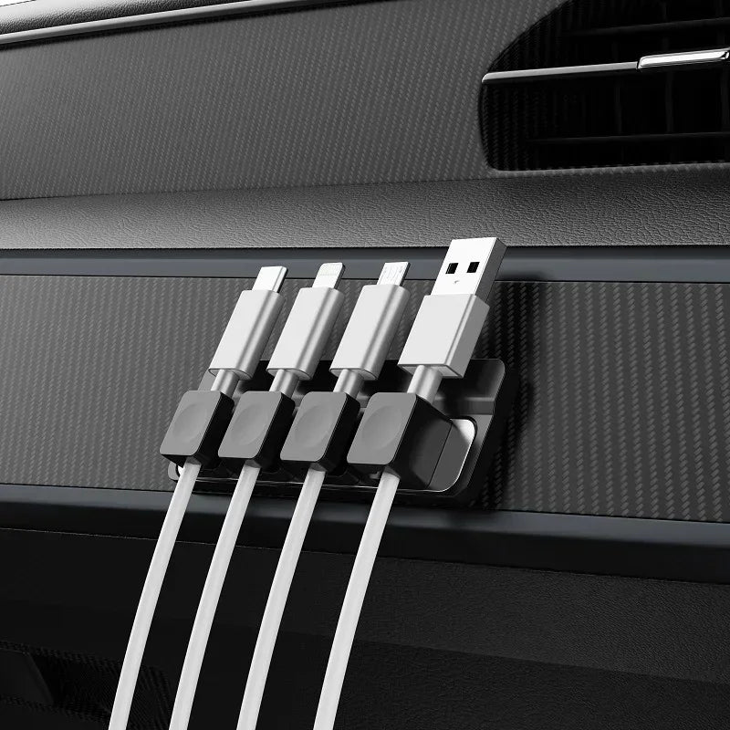 Magnetische kabelclips met pad voor onder bureau
