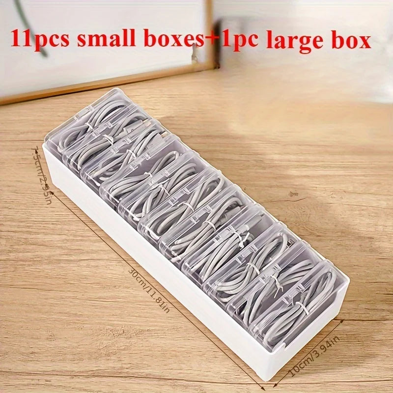 Kabelorganizer box voor bureau en lade