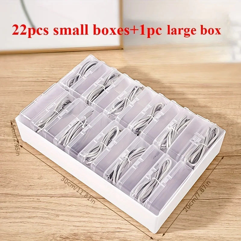 Kabelorganizer box voor bureau en lade